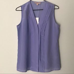 Banana Republic Silk Tank with Pintuck Detail